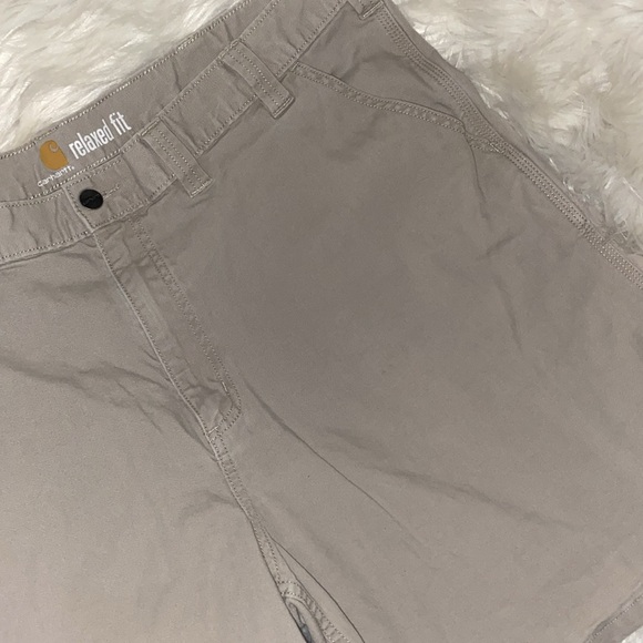 CARHARTT Shorts Men’s Size 44 CARHARTT Relaxed Fit Canvas Shorts 102514 232 - Picture 12 of 13